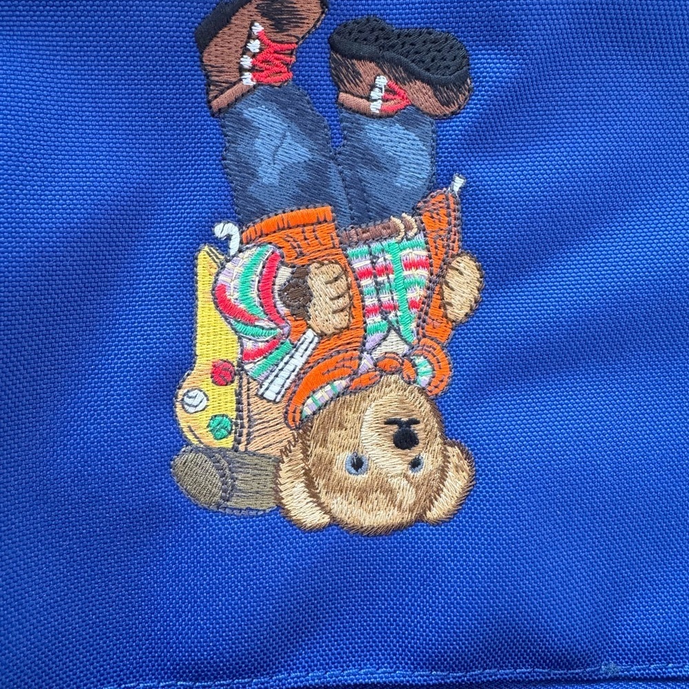 Polo Ralph Lauren bear backpack. Polo bear. Laptop. Rare - Picture 10 of 10